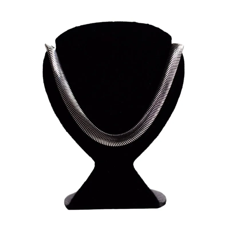 CHOKER LAMINADO LACRAIA GROSSO COM EXTENSOR   - BANHADO A PRATA 925