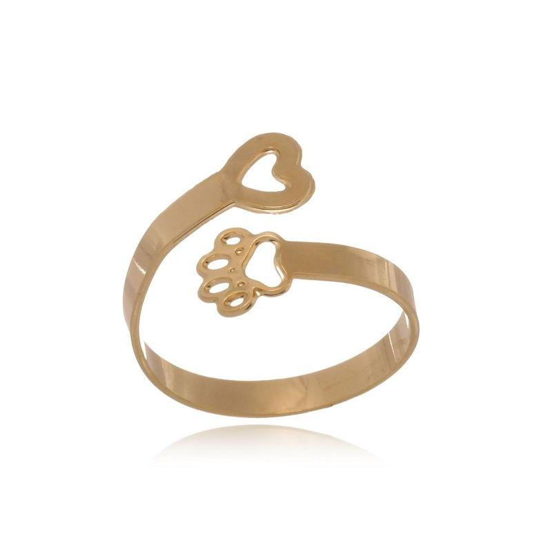 ANEL REGULAVEL PATINHA COM CORAÇÃO VAZADO
