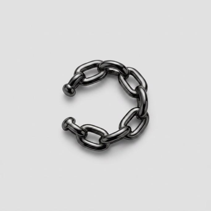 PIERCING FAKE ARGOLA CARTHIE CADIADINHO - BANHADO A RÓDIO NEGRO