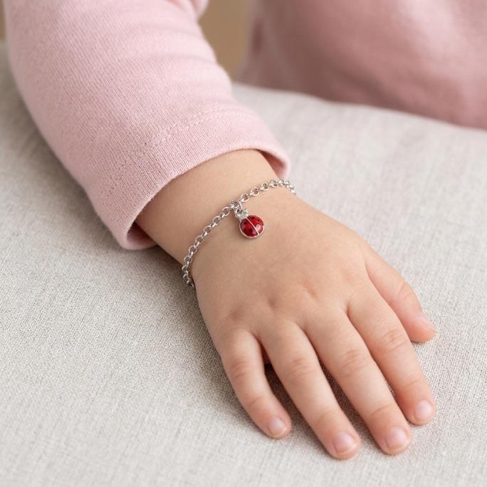 PULSEIRA INFANTIL JOANINHA RESINADO - BANHADO A RÓDIO BRANCO